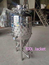 50L-2000L Stainless Jacketed Conical Fermenter / Fermentation Tank - OakStills