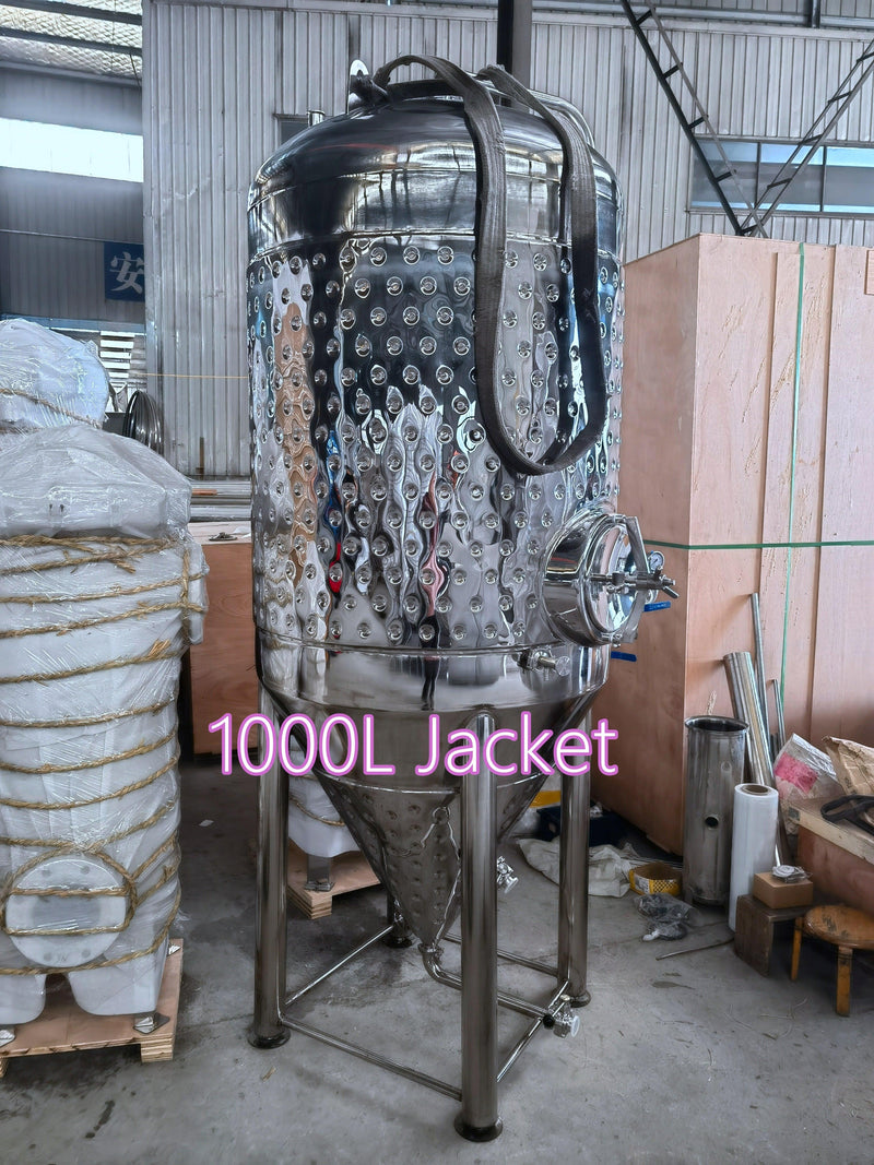 50L-2000L Stainless Jacketed Conical Fermenter / Fermentation Tank - OakStills