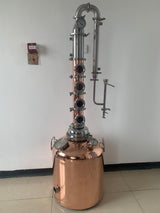 26 Gallon Copper Flute Column Still - OakStills