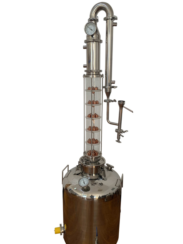 26 Gallons 4 inch 6 Plate Glass Reflux Colume Still with Controller