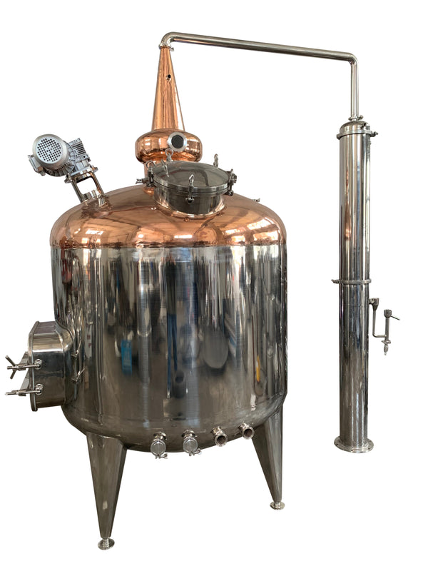 400 Gallons / 1600L Copper Pot Still Stripping Still