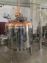 400 Gallons / 1600L Copper Pot Still Stripping Still - OakStills