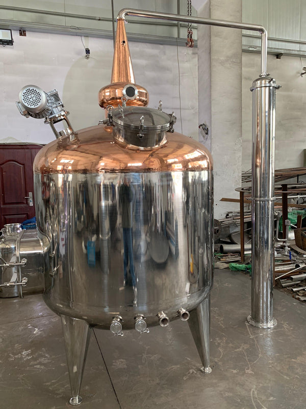 400 Gallons / 1600L Copper Pot Still Stripping Still - OakStills
