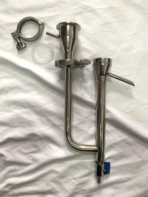 SS In-Line Proofing Parrot for Moonshine Flute Reflux Still - OakStills