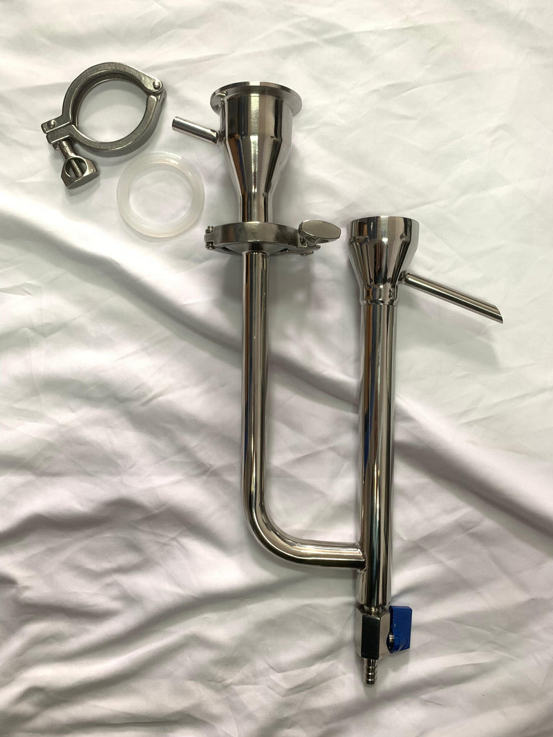 SS In-Line Proofing Parrot for Moonshine Flute Reflux Still - OakStills