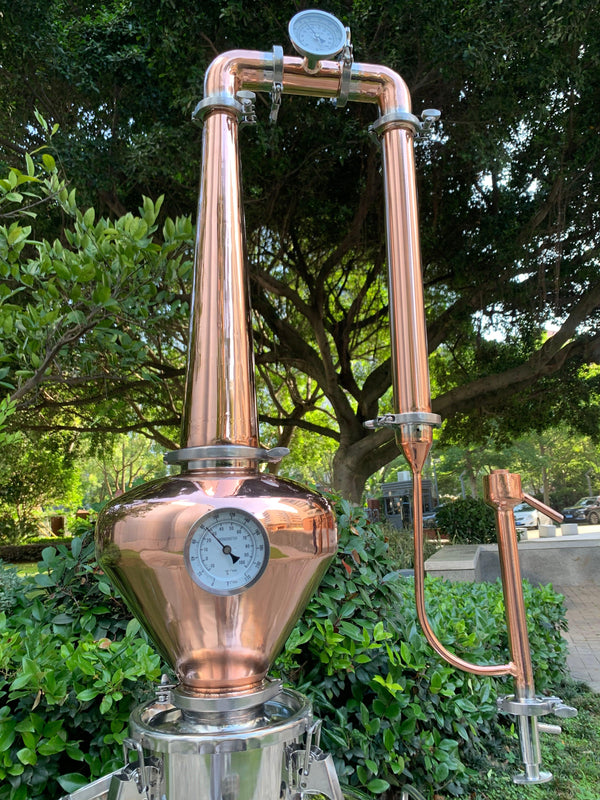 4" Copper Pot Still Column for Whiskey, Tequila, Brandy and Rum - OakStills