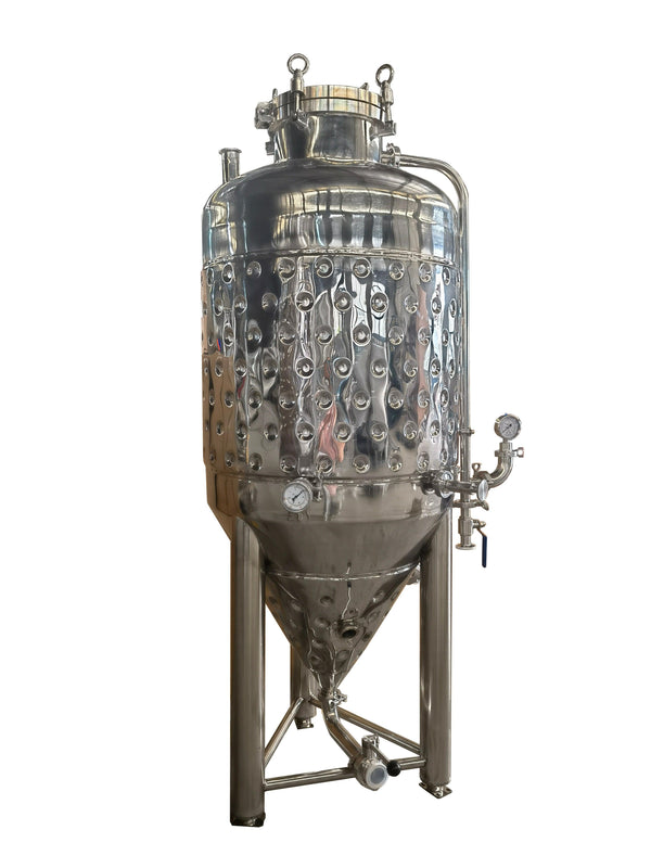 50L-2000L Stainless Jacketed Conical Fermenter / Fermentation Tank - OakStills