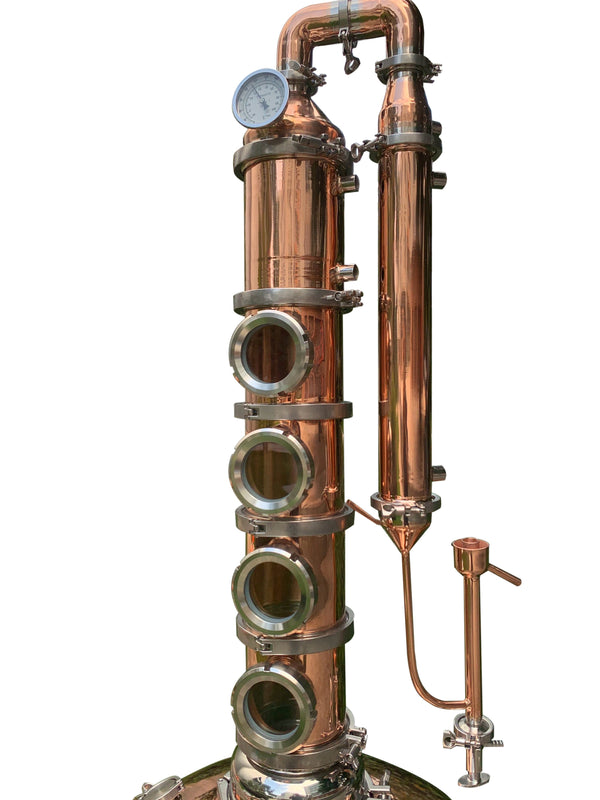 6 inch 4 Plate All Copper Still Reflux Column