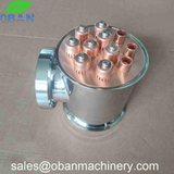 6 inch Copper / Stainless Steel Reflux Column Section w/ Bubble Plate