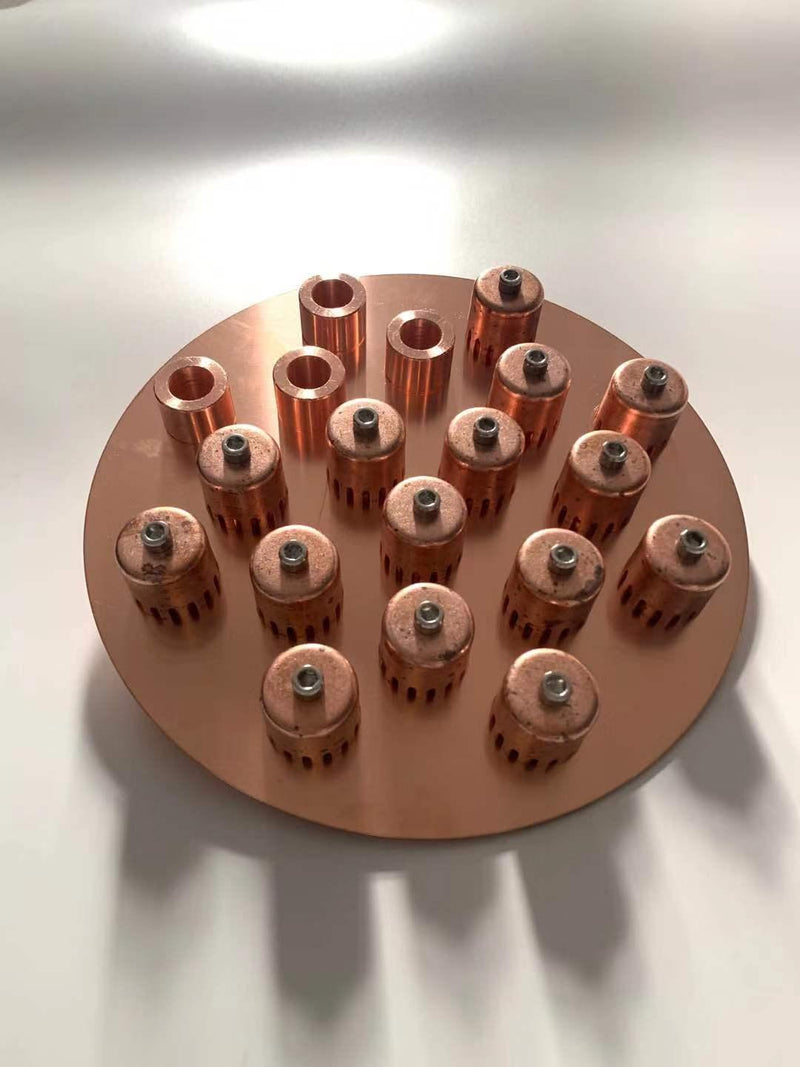 8" 4 Plates Stainless Steel Column with Copper Bubble Plates - OakStills