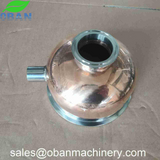 Copper 6" to 2" reducer with dial thermometer