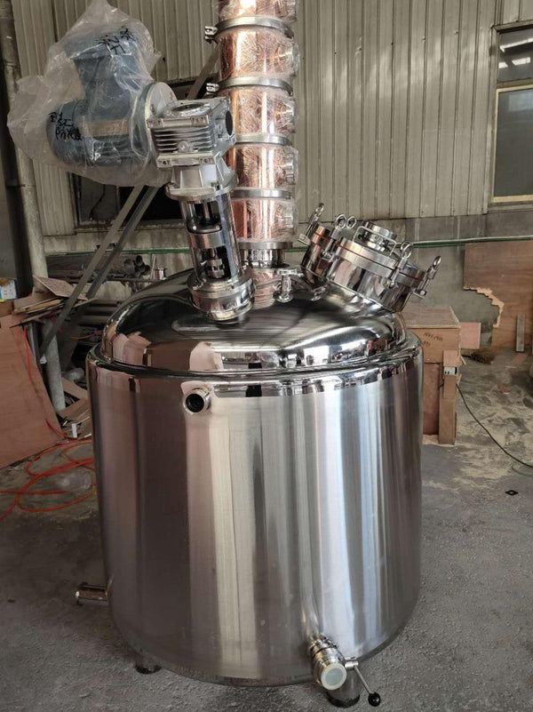 Copper Vodka Gin Whiskey Column Still 600Lt 8 inch 8 Plates - OakStills