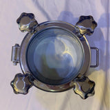 Stainless Steel Glass Manway 100mm 150mm 200mm 250mm 300mm 350mm - OakStills