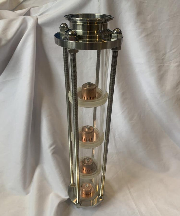 2" glass reflux still moonshine still column, stand
