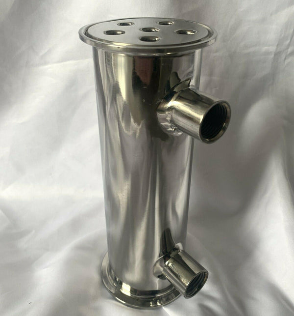 2.5" Stainless Steel Dephlegmator / Condenser for Moonshine Reflux Still Column - OakStills