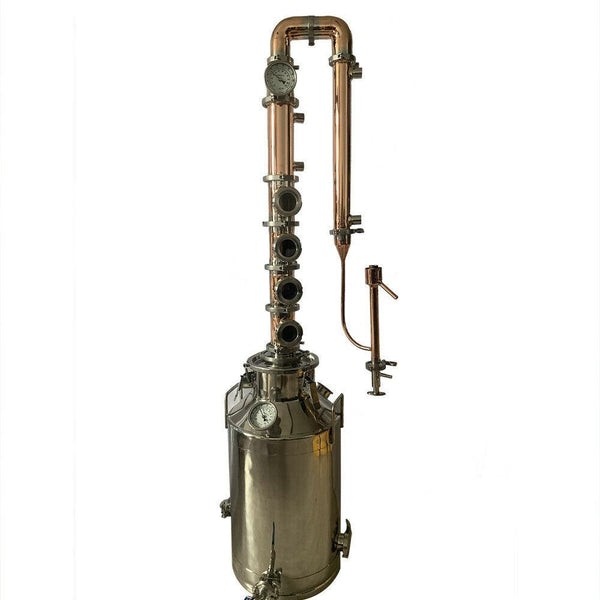 50L Copper Alcohol Distiller with 3" Copper Reflux Column Still