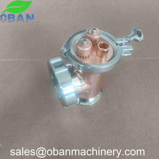 3 inch Copper / Stainless Steel Reflux Column Section w/ Bubble Plate
