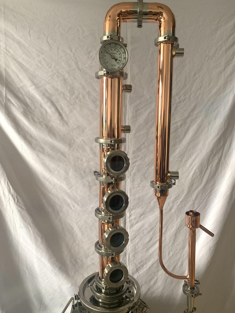 3" Copper Moonshine Still Reflux Column - OakStills