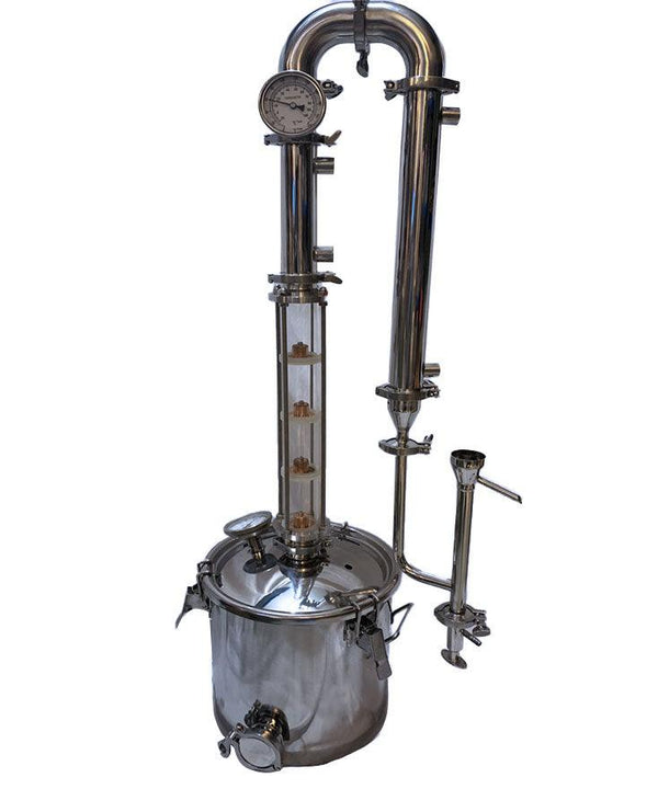 2" 4 Plates Glass Reflux Column