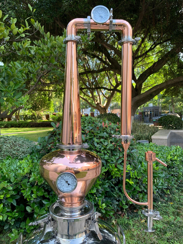 4" Copper Pot Still Column for Whiskey, Tequila, Brandy and Rum - OakStills