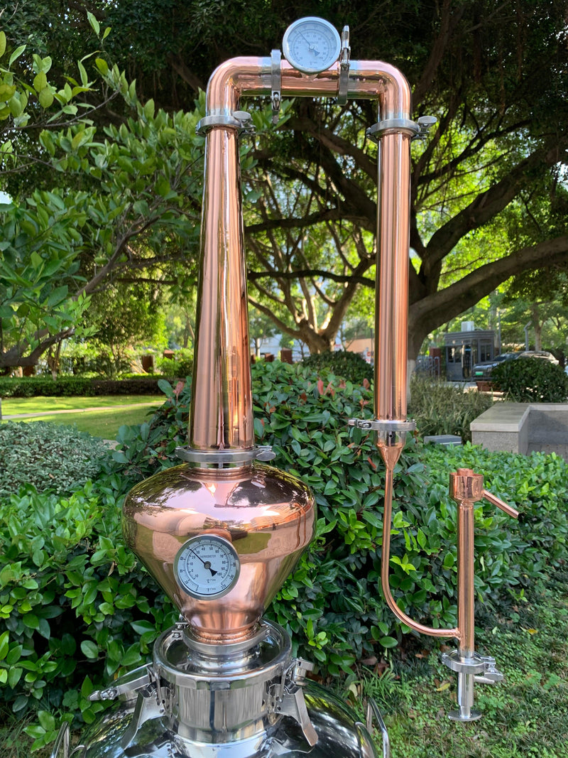 4" Copper Pot Still Column for Whiskey, Tequila, Brandy and Rum - OakStills