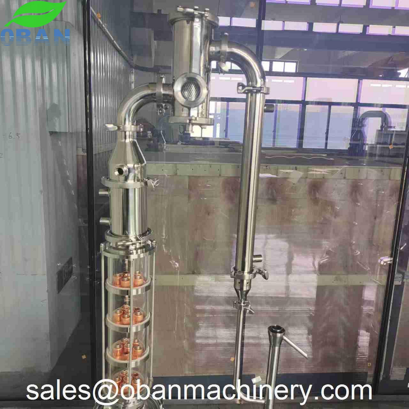 4 inch Glass Reflux Column with Gin Basket