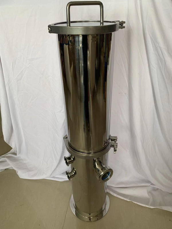 8" SS Gin Basket with Copper Basket(Floor based) - OakStills
