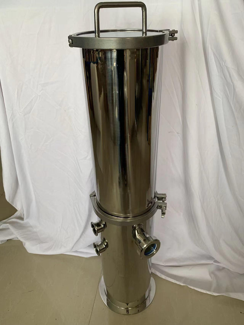 8" SS Gin Basket with Copper Basket(Floor based) - OakStills