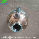 Copper 6" to 2" reducer with dial thermometer