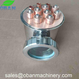 6 inch Copper / Stainless Steel Reflux Column Section w/ Bubble Plate