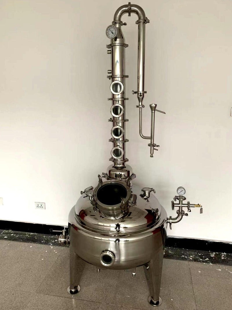 26 Gallon Jacket Distiller Vodka Gin Whiskey 4 inch Flute Still - OakStills