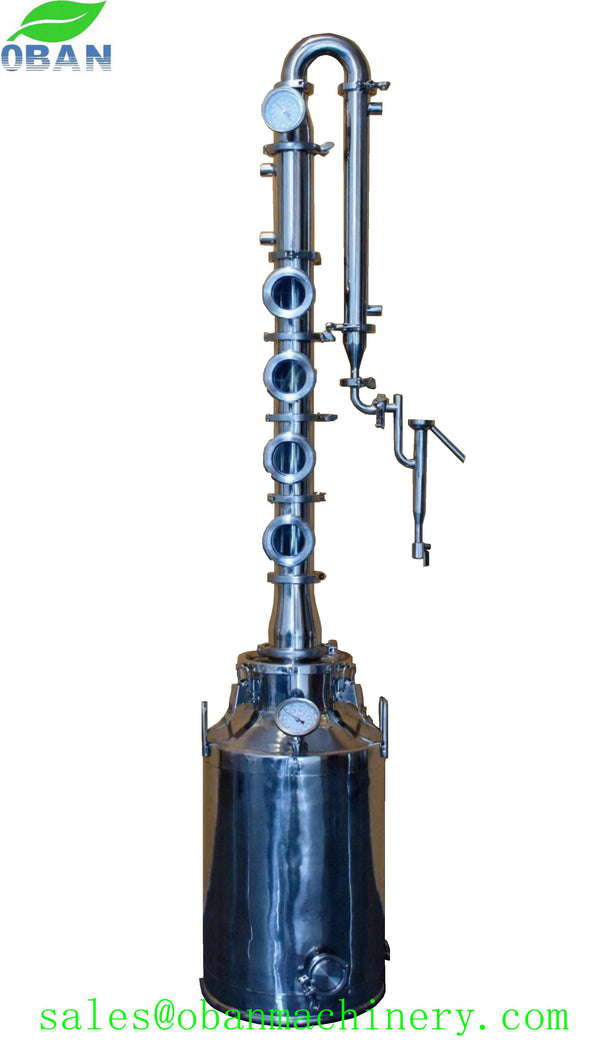50Lt 3 inch 4 Plates Stainless Steel Reflux Still