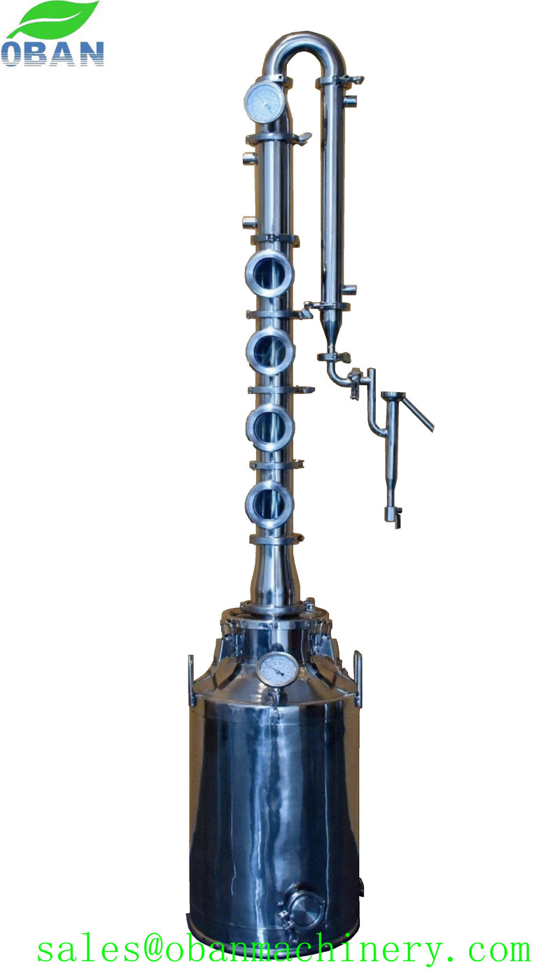 50Lt 3 inch 4 Plates Stainless Steel Reflux Still