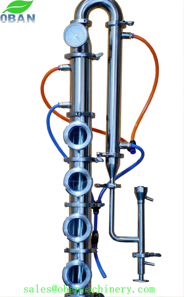 50Lt 3 inch 4 Plates Stainless Steel Reflux Still