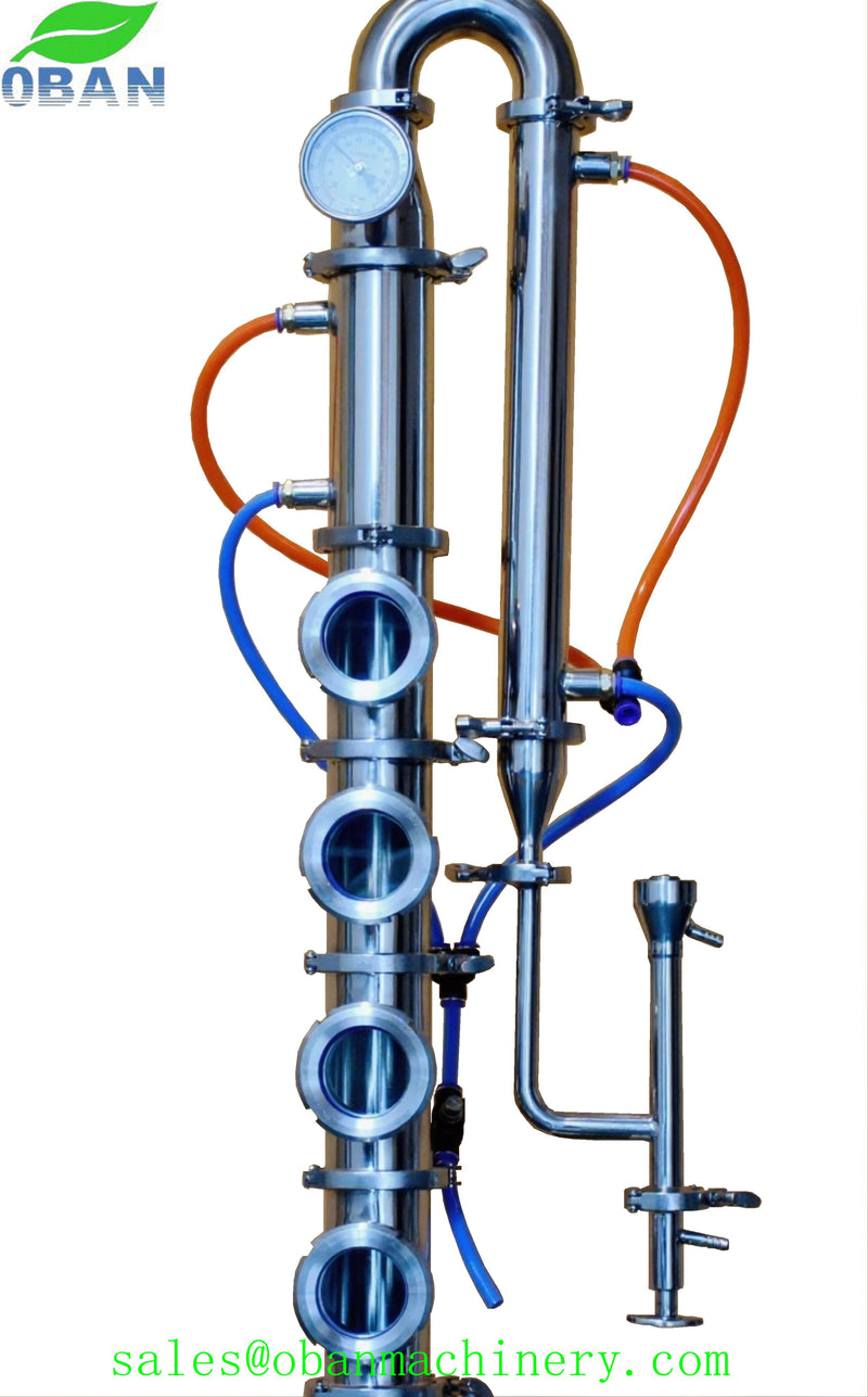 50Lt 3 inch 4 Plates Stainless Steel Reflux Still