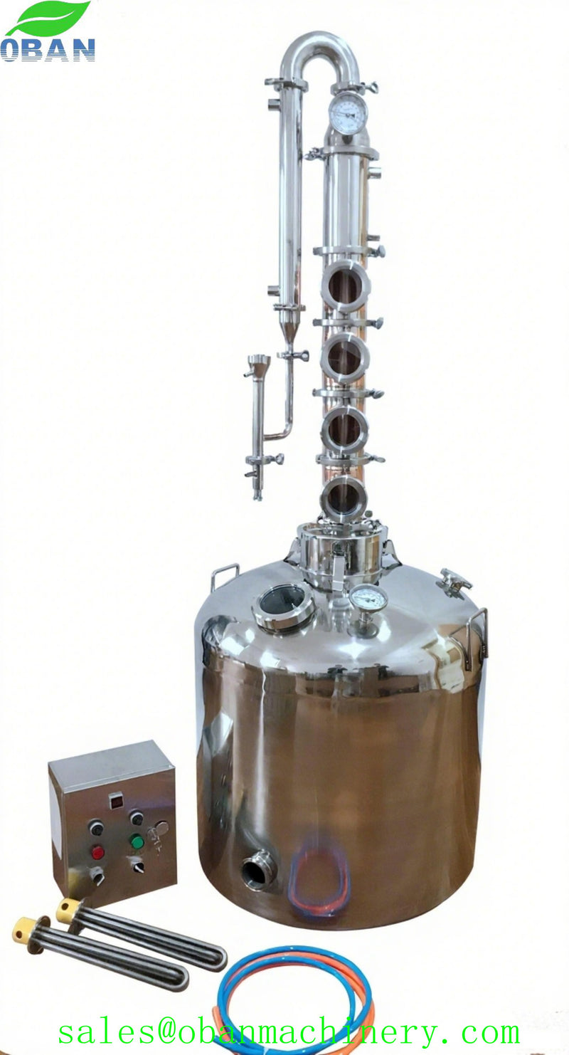 200Lt 4 inch Vodka Gin Distiller Flute Copper Column Still