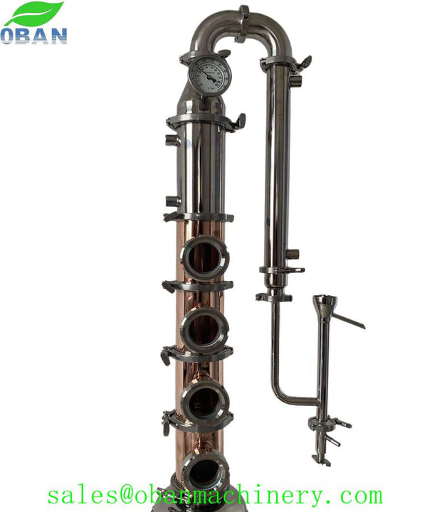 200Lt 4 inch Vodka Gin Distiller Flute Copper Column Still