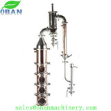 6" Copper Moonshine Reflux Still Tower with Gin Basket