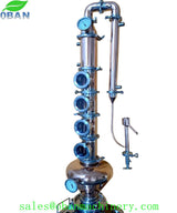 4 inch Copper Flute Distillation Column with Copper Helmet