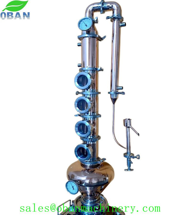 4 inch Copper Flute Distillation Column with Copper Helmet