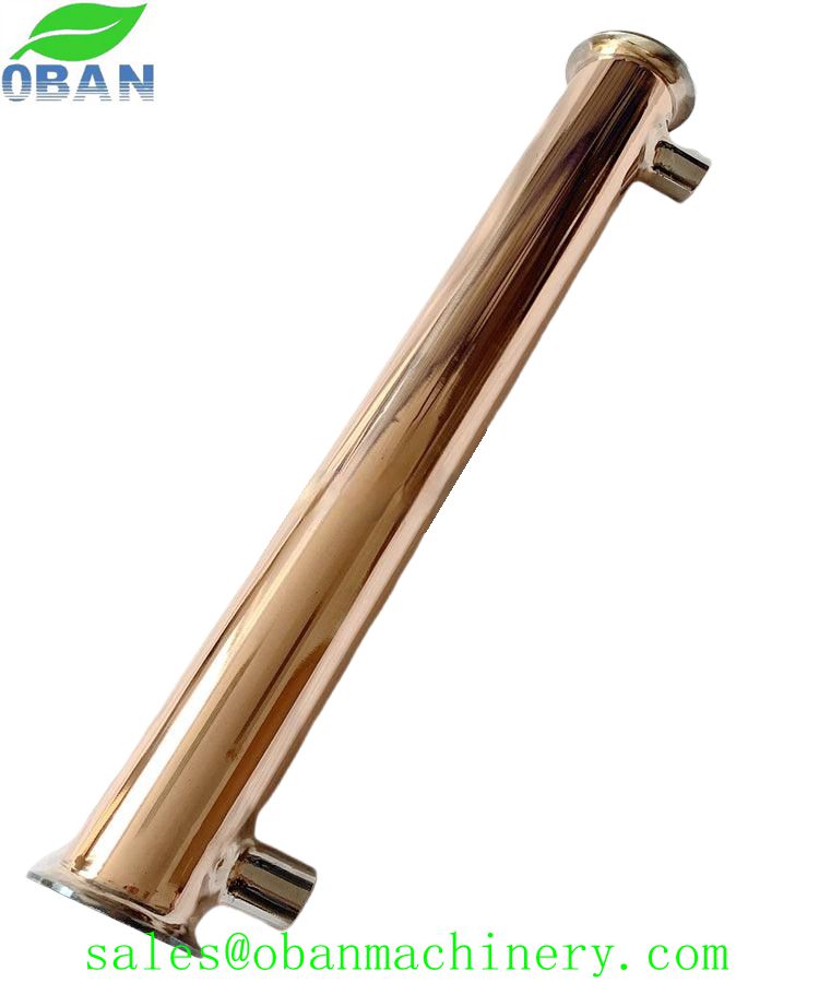 4 inch Copper Flute Distillation Column with Copper Helmet