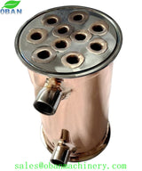 4 inch Copper Flute Distillation Column with Copper Helmet
