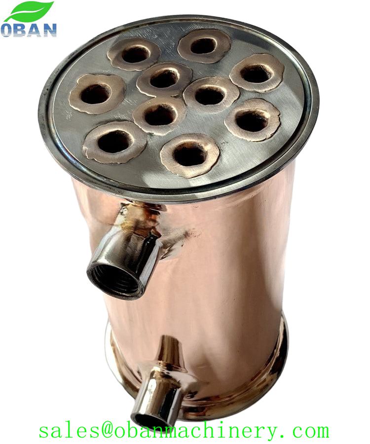 4 inch Copper Flute Distillation Column with Copper Helmet