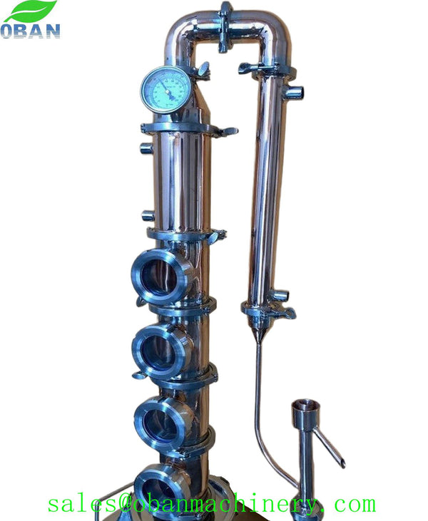 4" Modular Copper Still Flute Alcohol Distiller Distillation Column