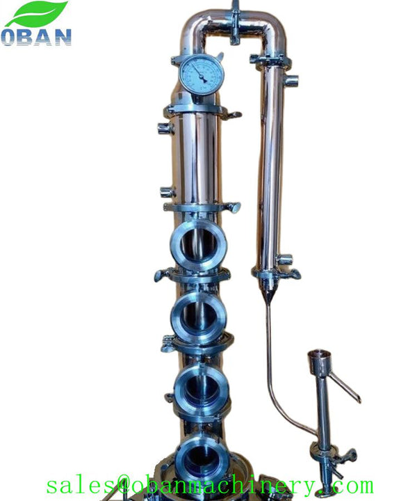 4" Modular Copper Still Flute Alcohol Distiller Distillation Column