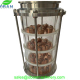 6" Glass Section Copper Bubble Plate Moonshine Reflux Column