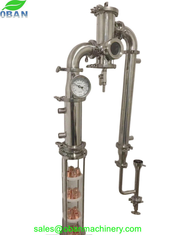 3" Glass Reflux Column with Gin Basket