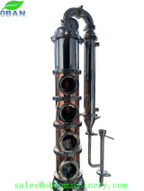 6 inch 4 Sections Copper Modular Reflux Still Column / Flute Column