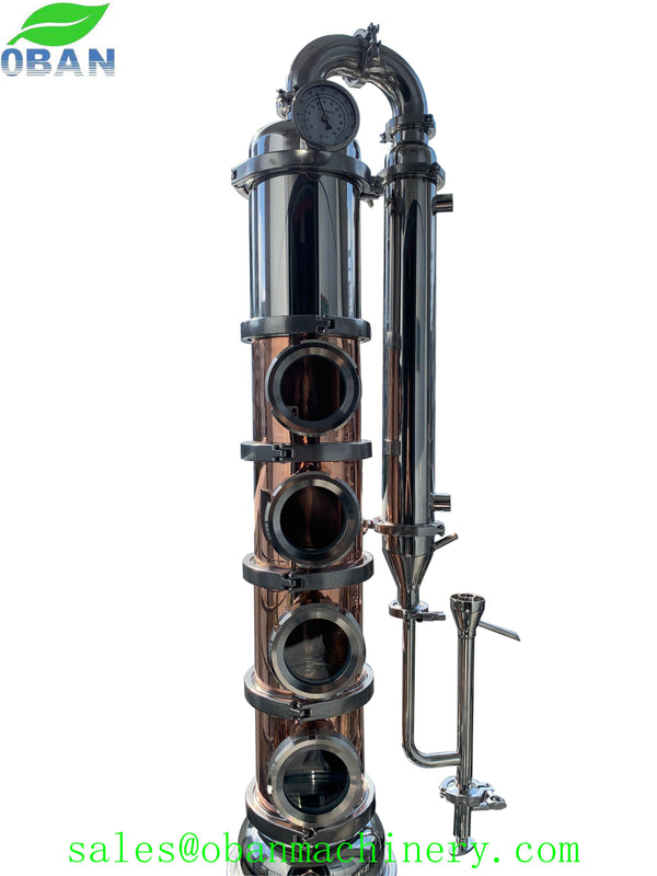 6 inch 4 Sections Copper Modular Reflux Still Column / Flute Column