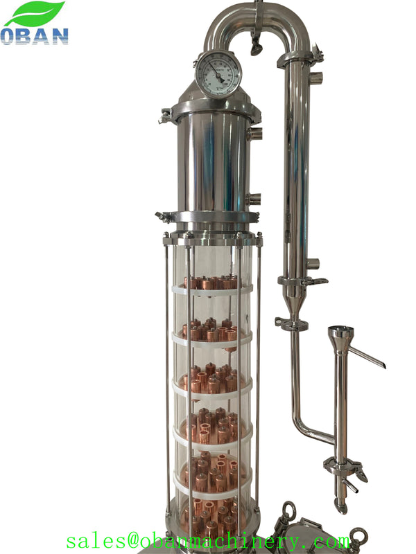 6 inch 6 Plate Glass Reflux Still Column